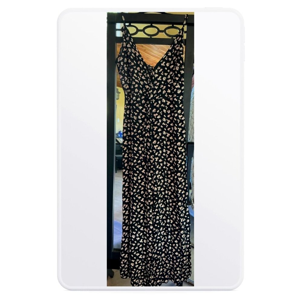 NWT Black Floral Jumpsuit